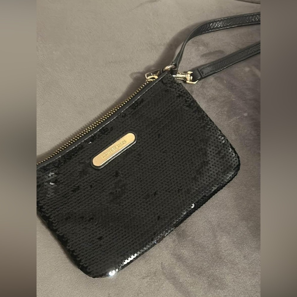 Michael Kors Black Sequin Pouch